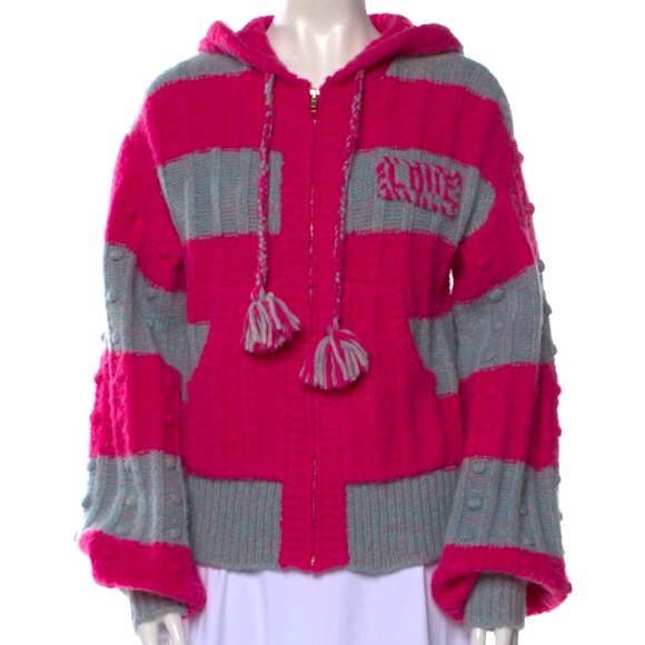 LoveShackFancy Sweaters - Loveshackfancy zipper hoodie sweater
